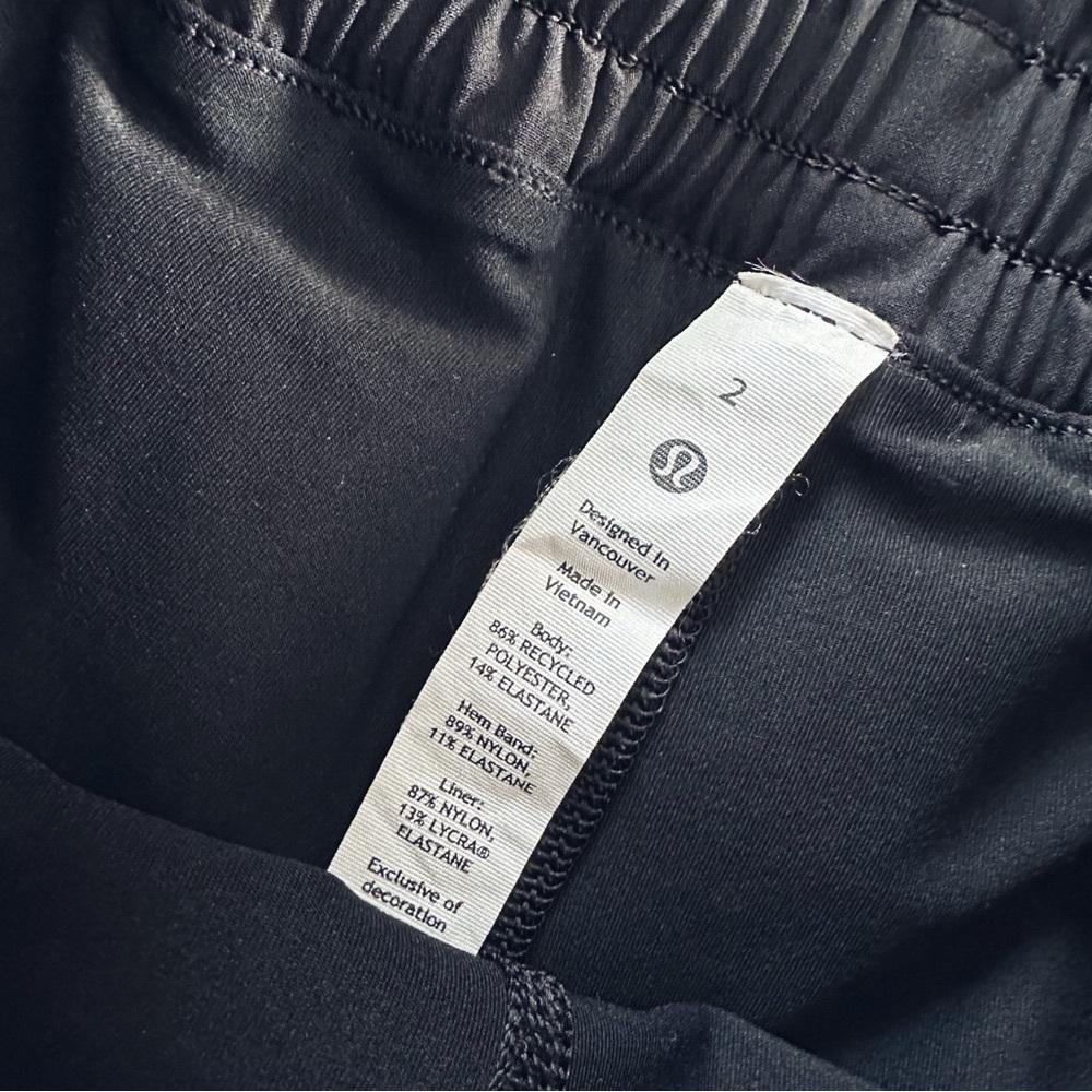 NEW Lululemon Hotty Hot High-Rise Skirt Black - Picture 11 of 12